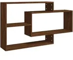 vidaXL Wandregal Braun Eichen-Optik 104x20x58,5 cm Holzwerkstoff