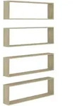 vidaXL W&uuml;rfelregale 4 Stk. Sonoma-Eiche 100x15x30 cm Holzwerkstoff