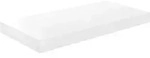 vidaXL Schweberegal Hochglanz-Wei&szlig; 50x23x3,8 cm MDF