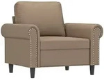 vidaXL Sessel Cappuccino-Braun 60 cm Kunstleder