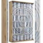 VCM CD / DVD Media Regal Tilano Honig-Eiche H. 92 x B. 60 x T. 18 cm