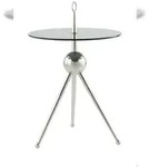 Lalee.Avenue Beistelltisch Janifer 300 Silber / Grau