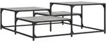 vidaXL Couchtisch Grau Sonoma 107x107x40 cm Holzwerkstoff
