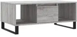 vidaXL Couchtisch Grau Sonoma 90x50x36,5 cm Holzwerkstoff