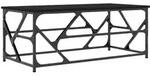 vidaXL Couchtisch Schwarz 100x50x40 cm Holzwerkstoff