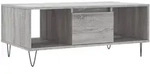 vidaXL Couchtisch Grau Sonoma 90x50x36,5 cm Holzwerkstoff