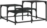 vidaXL Couchtisch Schwarz 68x68x40 cm Holzwerkstoff