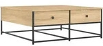 vidaXL Couchtisch Sonoma-Eiche 100x99x40 cm Holzwerkstoff