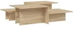 vidaXL Couchtische 2 Stk. Sonoma-Eiche Holzwerkstoff