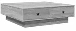 vidaXL Couchtisch Grau Sonoma 90x90x28 cm Holzwerkstoff
