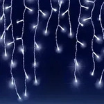 Monzana Lichterkette 20m 600 LED Kaltwei&szlig; Innen & Au&szlig;en Fernbedienung