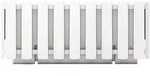 Prosperplast - BOARDEE FENCYCASE Balkon-Pflanzgef&auml;&szlig; &ndash; 58 x 18 x 16,2 cm in Wei&szlig;