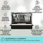 Klarstein Amazonia 6 Smart Geschirrspüler App-Steuerung freistehend 1380W Schwarz Klarstein Amazonia 6 Smart Geschirrspüler App-Steuerung freistehend 1380W Schwarz