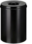 V-part Vepa Bins Sicherheitspapierkorb 30 L Schwarz Stahl 3403467