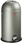 Wesco M&uuml;lleimer Kickmaster, Abfallsammler, Tretabfallsammler, Stahlblech, Neusilber,