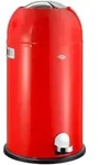 Wesco M&uuml;lleimer Kickmaster, Abfallsammler, Tretabfallsammler, Stahlblech, Rot, 33 L,
