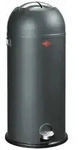 NABER GmbH Wesco Tretm&uuml;lleimer Kickmaster Maxi Graphit, Abfalleimer, Stahlblech, 40