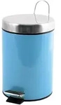 MSV Kosmetikeimer "Pastellblau" M&uuml;lleimer Treteimer Abfalleimer - 3 Liter &ndash; mit