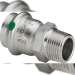 VIEGA &Uuml;bergangsst&uuml;ck AG Sanpress Inox Edelstahl 15mmx1/2"
