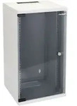 HMF Serverschrank 10 Zoll, 12 HE, 31,2 x 30 x 59,5 cm, Lichtgrau