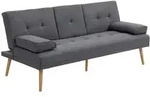 HOMCOM - Schlafsofa - 181L x 77B x 78H cm - grau