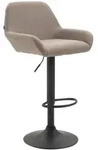 CLP Barhocker Braga Stoff taupe/schwarz