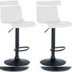 CLP 2er Set Barhocker Branford wei&szlig;/Kunststoff