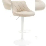 CLP Barhocker Lazio Kunstleder creme/wei&szlig;