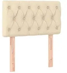 vidaXL Kopfteil Creme 80x7x78/88 cm Stoff