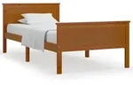 vidaXL Massivholzbett Honigbraun Kiefernholz 100x200 cm