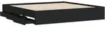 vidaXL Bettgestell mit Schubladen Schwarz 160x200 cm Holzwerkstoff