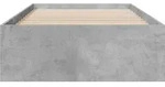 vidaXL Bettgestell mit Schubladen Betongrau 90x190 cm Holzwerkstoff
