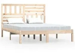 vidaXL Massivholzbett ohne Matratze 120x190 cm Kiefernholz