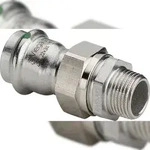 VIEGA &Uuml;bergangsverschraubung AG Sanpress Inox Edelstahl 18mmx1/2"