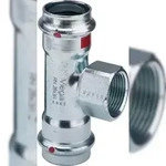 VIEGA T-St&uuml;ck IG Prestabo Stahl verzinkt 35x3/4"x35mm