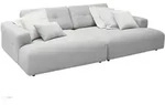 KAWOLA Big Sofa MIKA Feincord silber