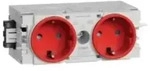 Tehalit Steckdose 2-fach rt GS2000 vrt GS20003020