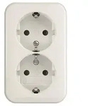 Busch-Jaeger SCHUKO-Doppelsteckdose 202 EAPB/11W 2TKA00003936