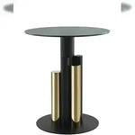 Lalee.Avenue Beistelltisch Janifer 200 Gold / Grau