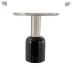 Lalee.Avenue Beistelltisch Esmeralda Deco 700 Schwarz / Silber