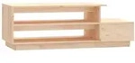 vidaXL Couchtisch 120x50x40,5 cm Massivholz Kiefer