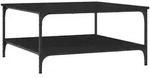 vidaXL Couchtisch Schwarz 80x80x40 cm Holzwerkstoff
