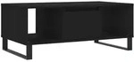 vidaXL Couchtisch Schwarz 90x50x36,5 cm Holzwerkstoff