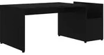 vidaXL Couchtisch Schwarz 90x45x35 cm Holzwerkstoff
