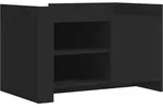 vidaXL Couchtisch Schwarz 80x50x50 cm Holzwerkstoff