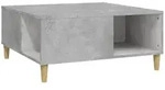 vidaXL Couchtisch Betongrau 80x80x36,5 cm Holzwerkstoff