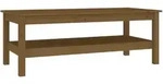 vidaXL Couchtisch Honigbraun 110x50x40 cm Massivholz Kiefer