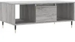vidaXL Couchtisch Grau Sonoma 90x50x36,5 cm Holzwerkstoff