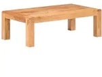 vidaXL Couchtisch 110x60x35 cm Massivholz mit Honigfarbenem Finish