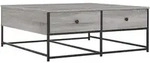 vidaXL Couchtisch Grau Sonoma 100x99x40 cm Holzwerkstoff